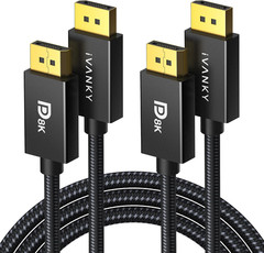 Displayport Cable 1.4, [2 Pack, 10Ft] 8K DP to DP Cable[8K@60Hz, 4K@240Hz,1080P@