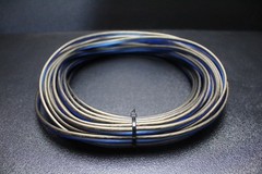 12 GAUGE BLUE GREY SPEAKER WIRE PER 10 FT AWG CABLE POWER GROUND STRANDED CAR