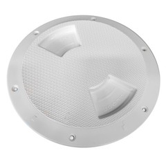 SEA DOG ABS DECK PLATE WHITE TEXTURED 5″ QUARTER TURN TO