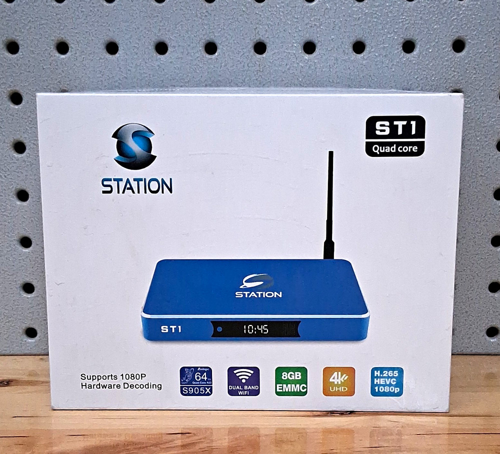 STATION ST1 Android 4K 2160p Quad Core Wi-Fi 8GB H.265 HDMI Box