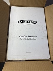 Emphasys IW6.0 6.5” In-Wall Speakers – Pair