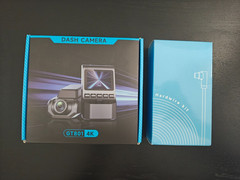 GT801 4K Dash Cam + Hardwire Kit -UHD 2160P Front & 1080P Rear-24H Parking Mode