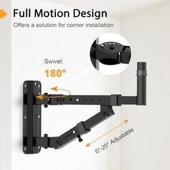 Set of 2 Speaker Wall Mount Wall Mounting Brackets