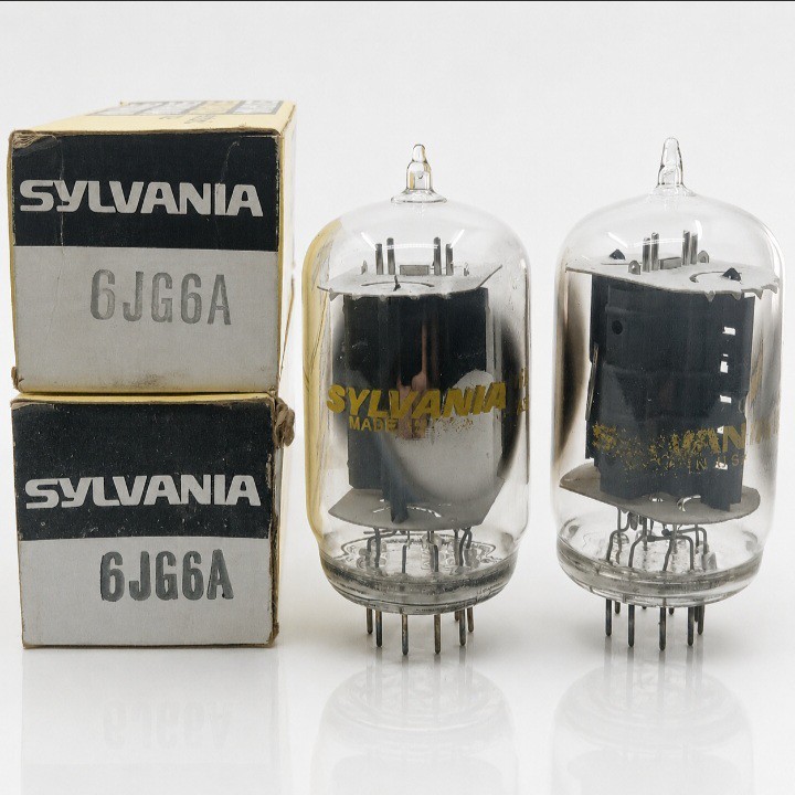 LOT OF 2 NOS SYLVANIA 6JG6A/6JT6A/6JR6/TESTED WORKING