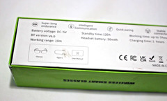 WIRELESS SMART GLASSES 6.0 TWO IN ONE XG89 BLACK