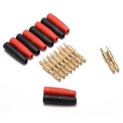 10X 4mm Wire Cord Solder Type Male Banana Plug Jack Connector Gold Plated TTITEM