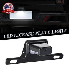 LED License Plate Light with License Plate Holder, Waterproof 12V DC License Tag