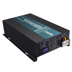 2000W Pure Sine Wave Inverter 12v 24v 36v 48V to 110V 120V Power Converter Camp