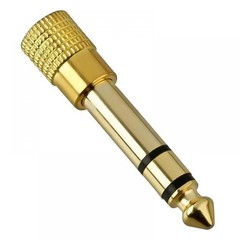 TRS Stereo Audio Headphone Adapter 6.5mm 1/4″ Male to 3.5mm 1/8″ Female Jack