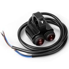 7/8” Waterproof Switch Motorcycle ATV Light Bar Switch 22mm 12V 16A, Handlebar