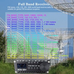 1 Set ATS-20+ SI4732 All Band Radio Receiver FM AM (MW & SW) SSB (LSB & USB)