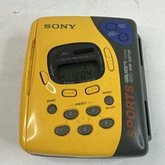 Sony Sports Walkman WM-SXF39 FM AM Radio Cassette Player Tested/Works Yellow