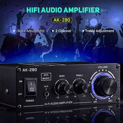 2.0 Channel AK280 Mini HIFI Stereo Audio Power Digital Amplifier Speaker