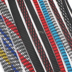 DIY Fever Wire Braided Mesh Tube Shock Absorber Densely Woven PET Nylon Sleeve