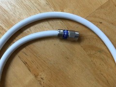 1Ft 2Ft 3 Ft 4 Ft 5 Ft 6Ft RG6 RG-6 Coaxial Coax Cable SAT CATV HDTV BLACK/WHITE