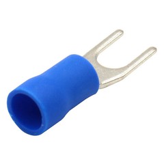 Baomain Insulated Fork Spade Wire Connector Electrical Crimp Terminal 14-16AWG(1