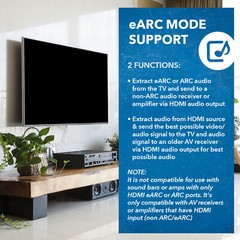 OREI eARC 4K 60Hz Audio Extractor Converter 18G HDMI 2.0 ARC Support – HDA-927