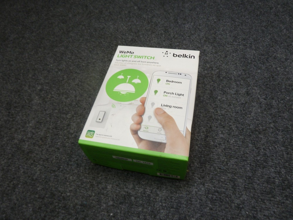 NEW In-box Belkin F7C030FC Wemo Smart Light Switch – White