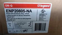 New 1-Pack Legrand On-Q ENP2080-NA Plastic 20″ Enclosure Free US Shipping