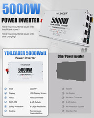 5000W Power Inverter 12V to 120V for RVs, Camping & Off-Grid Systems