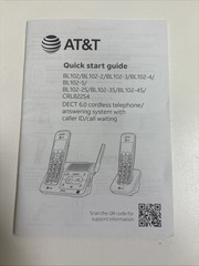 AT&T BL102-3 DECT 6.0 3-Handset Cordless Phone with Answering Machine