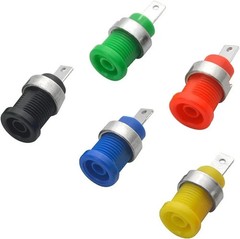 WMYCONGCONG 20 PCS 5 Colors 4mm Banana Jack Female Panel Mount Socket…