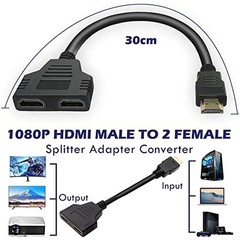 4K HDMI Cable Splitter Adapter 2.0 Converter 1 In 2 Out 1 Male to 2 Female