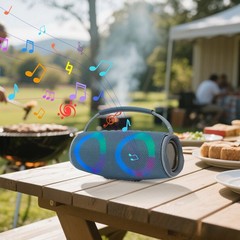 Rechargeable Portable Bluetooth Wireless HIFI Speaker AUX/USB/TF Card Super Bass