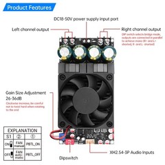 TPA3255 Digital Amplifier Board Incorporates multiple protection mechanisms