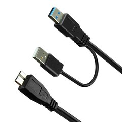 50cm USB 3.0 Y Power Data Cable Cord Lead for Seagate External Hard Drive Disk