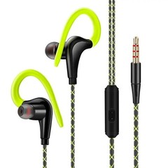 In-Ear Wired Sport Running Earphone Earbuds Over ear Hook Headphone 3.5mm w/MIC