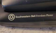 Southwestern Bell Freedom Phone Wall Mountable Desk Telephone Black FM4000 Works