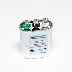 Supco Capacitor Oval Dual Run 20 + 5 uf mfd 370/440 Volts for HVAC Motors