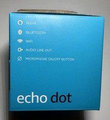 NEW Amazon Echo Dot (3rd Gen) with Alexa, Bluetooth, WIFI, Power Adapter-Black