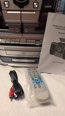 GoldSound AHVVE Compact Stereo System CD Player, Dual Cassette, Phono