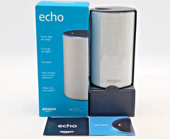 Amazon Echo 2nd Generation Smart Assistant Speaker Heather Grey New Open Box
