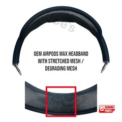 Apple AirPods Max Headphones Headband Arch Replacement [Stretched Fabric] Black