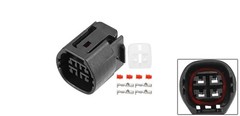 1 Set 4 Pin No.9098011964 Alternator Connector Adapter Plug Clip for Toyota