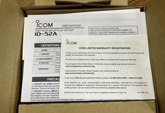 Icom ID-52A VHF/UHF Transceiver D-Star