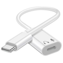 USB C to Lightning Audio Adapter, USB Type C Male to Lightning Female Earphone C