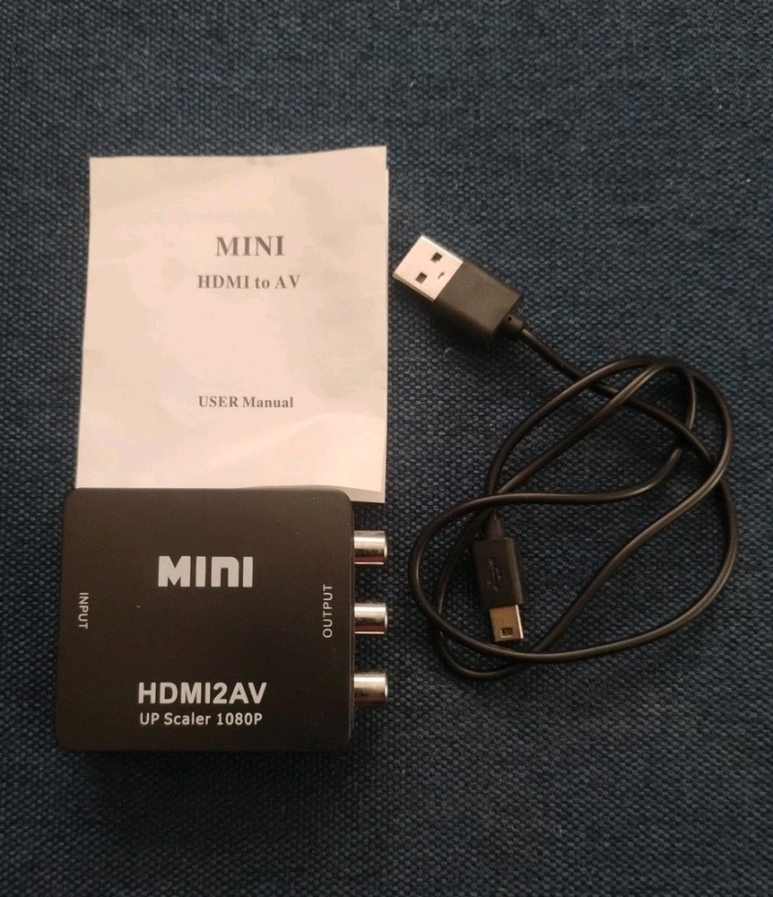 MINI AV to HDMI Converter HDMI2AV UP SCALER 1080P