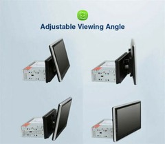 10.1″ Android 15 Touch Screen Car Stereo Radio GPS WIFI BT Double 2DIN Rotatable
