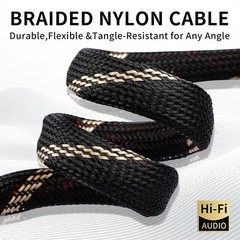 9 AWG Audiophile Speaker Cable 2 Banana to 4 Spades 8.2ft