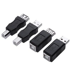 USB 2.0 A to USB Male Female Type B Print Converter Adapter Cable Plug Connector