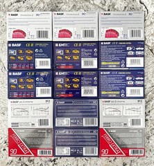 Lot Of 15 Various BASF/EMTEC New Sealed Blank Audio Cassette Tapes