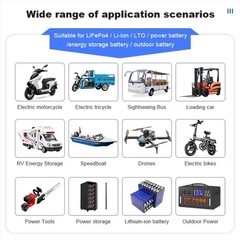 JK Smart BMS 4S-8S 200A Li-ion LiFePo4 LTO Battery w/1A Active Balance BT/RS485
