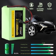 24V10Ah Rechargeable Li-ion Battery 7S4P With Charger For DIY 24V Devices