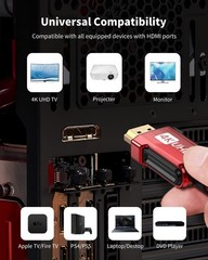 2Pk Silkland 4K HDMI ARC Cable 4K 60Hz HDMI 2.0 Cable 6.6ft High Speed Ultra HD