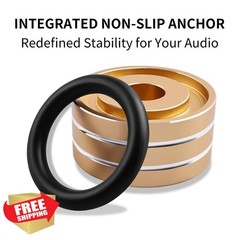 YYTCG Turntable and Speaker Isolation Feet,Copper-Aluminum Alloy Anti-Vibrati…