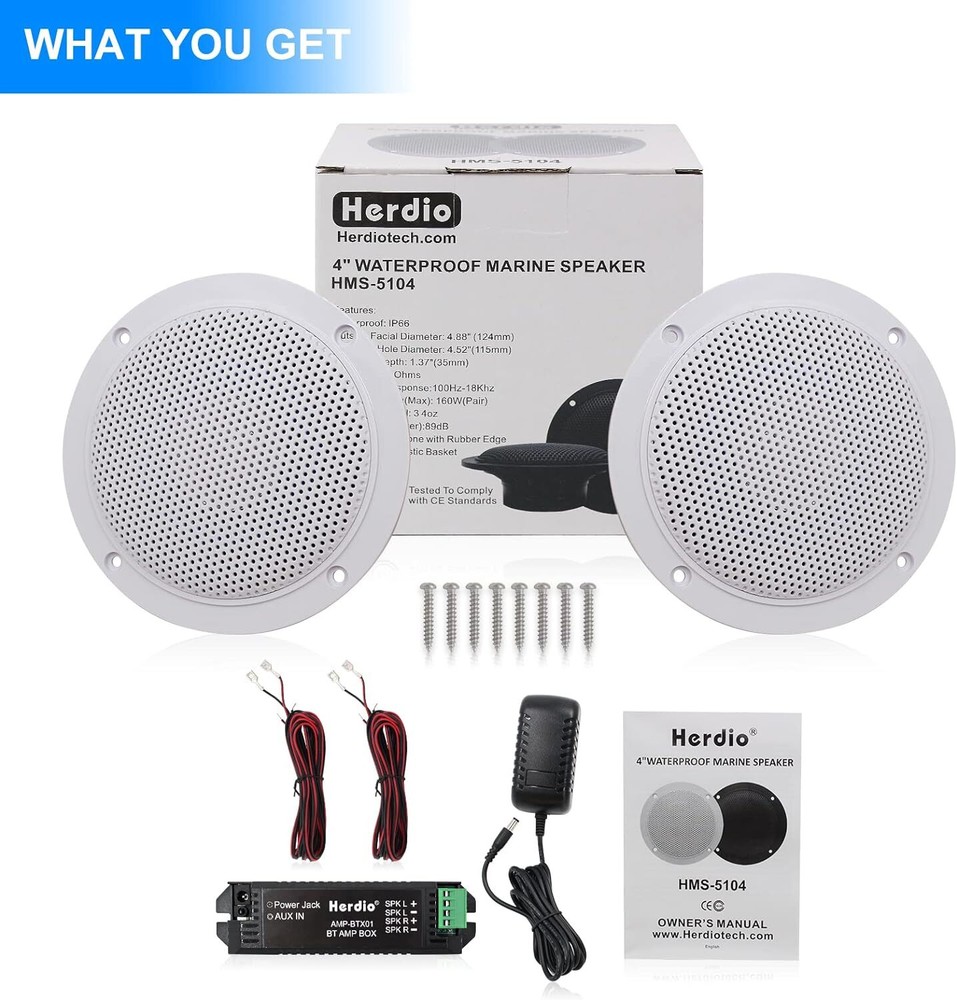 2 SPEAKER BATHROOM KITCHEN WIRELESS BLUETOOTH AMPLIFIER 2×4 INCH CEILING SPEAKER